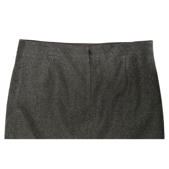 J. Crew Double-Serge Wool The Pencil Skirt Charcoal Gray 46575 Size 10 - Picture 6 of 9